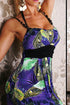 Plus Size Sexy Long Dress Maxi Purple M and XXL